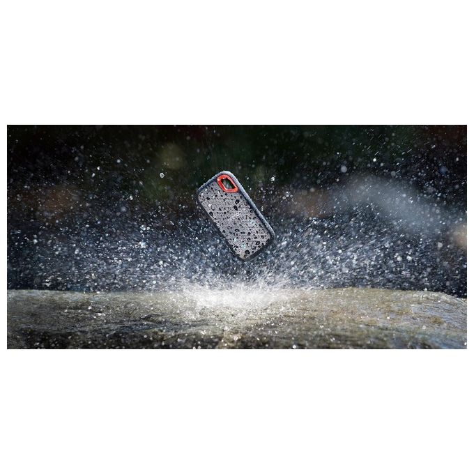 SanDisk SDSSDE61-4T00-G25 Extreme Portable SSD Esterno 4 TB USB tipo-C 3.2 Gen 2 1050 MB-s NVMe 256-bit AES colore Nero