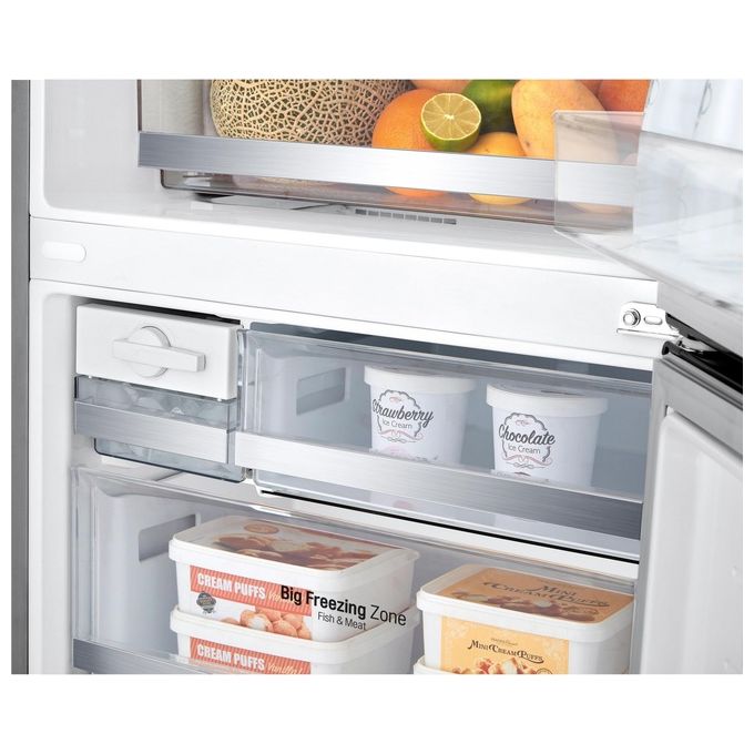 LG GBB567PZCMB Frigorifero Combinato 462 L 185 cm Classe E 41 dB No Frost Wi-Fi Door Cooling Linear Cooling colore Acciaio Inox