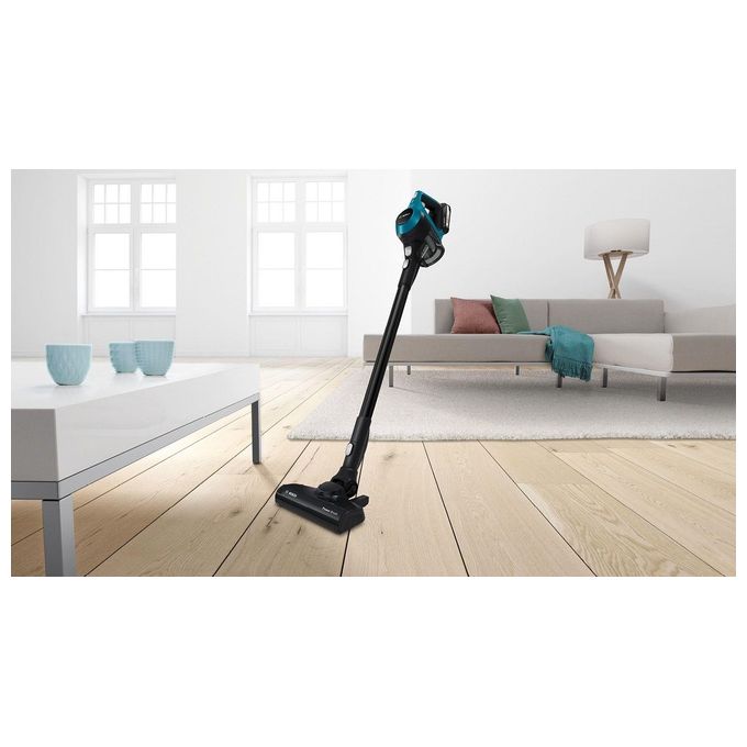 Bosch BBS611LAG Serie 6 Aspirapolvere a Bastone 2 in 1 Senza Sacchetto 0.3 L Batteria 18V 2.5 Ah autonomia 30 min colore Blu