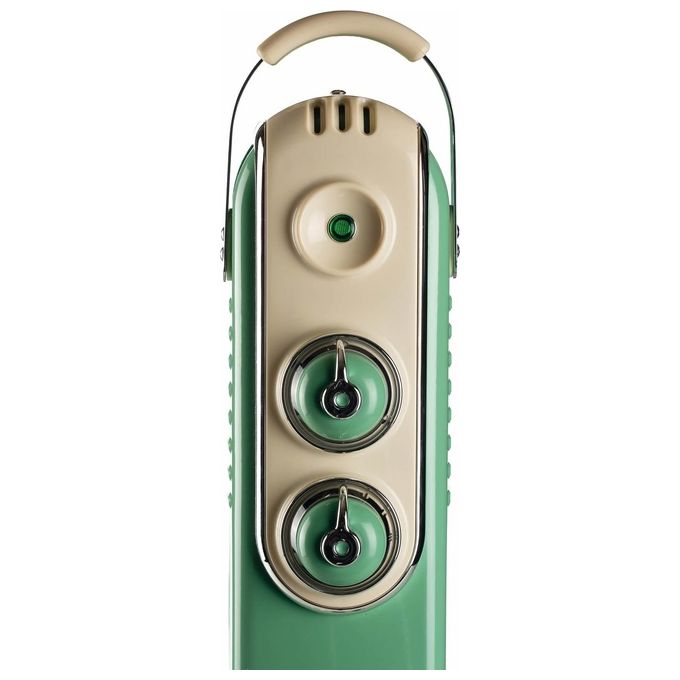 Ariete 838 Vintage Radiatore a olio 9 elementi 3 livelli di potenza 2000W colore Verde