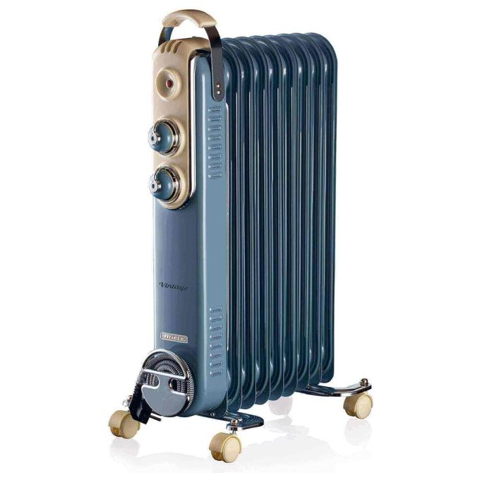 Ariete 838 Vintage Radiatore a olio 9 elementi 3 livelli di potenza 2000W colore Blu