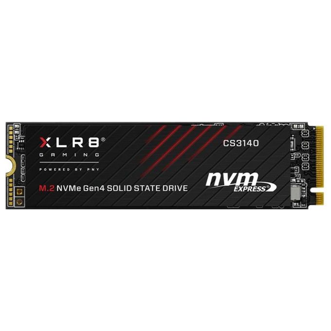 PNY M280CS3140-2TB-RB XLR8 CS3140 SSD interno M.2 NVMe Gen4 2 TB 7500 MB-s lettura 6850 MB-s scrittura colore Nero