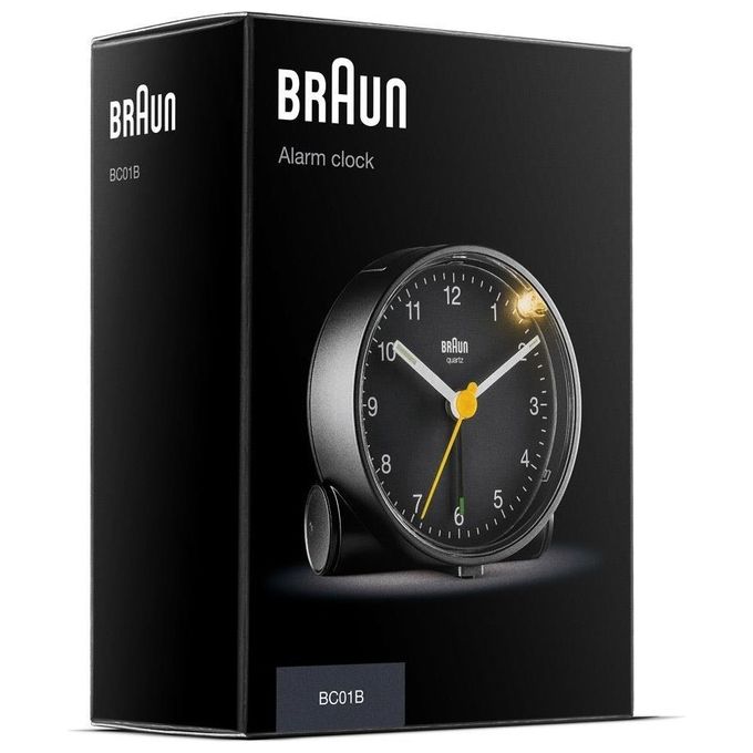Braun BC 01 B Sveglia al Quarzo Nero