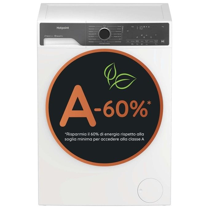 Hotpoint Delica HP 96 CARE IT Lavatrice a carica frontale 9kg 1400 giri Classe A Motore Inverter bianca