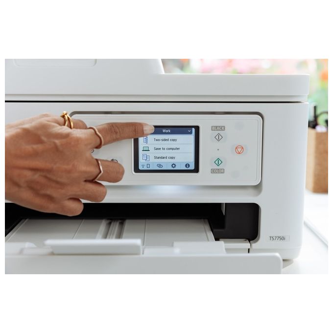 Canon TS7750i PIXMA Stampante Multifunzione Inkjet A4 1200x1200 DPI Wi-Fi AirPrint Duplex colore Bianco