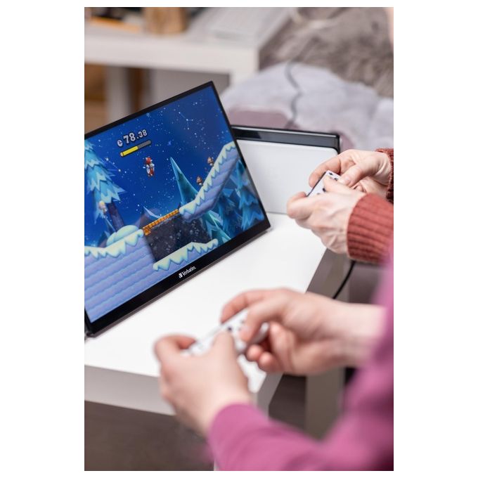 Verbatim PMT-15 Monitor Portatile Touch 15,6'' Full HD 1080p IPS Touchscreen 10 punti USB-C HDMI colore Nero