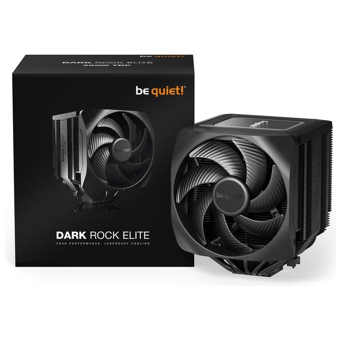 Be quiet! BK037 Dark Rock Elite Dissipatore CPU 2 Ventole PWM 135mm 7 Heatpipe ARGB colore Nero