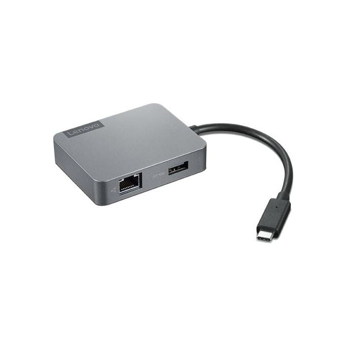 Lenovo 4X91A30366 Replicatore di Porte e Docking Station USB 2.0 Type-C 4K Ultra HD HDMI VGA RJ-45 colore Grigio