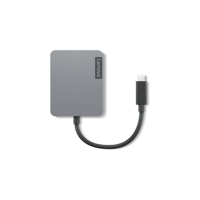 Lenovo 4X91A30366 Replicatore di Porte e Docking Station USB 2.0 Type-C 4K Ultra HD HDMI VGA RJ-45 colore Grigio