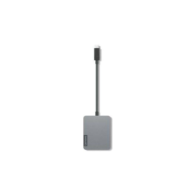 Lenovo 4X91A30366 Replicatore di Porte e Docking Station USB 2.0 Type-C 4K Ultra HD HDMI VGA RJ-45 colore Grigio
