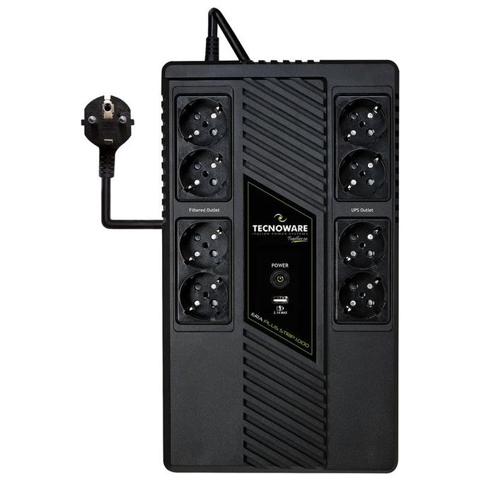 Tecnoware FGCERAPLS1002SCH Era Plus Strip 1000 Gruppo di Continuita' UPS Line Interactive 1000 VA 700 W AVR 8 Prese Schuko colore Nero