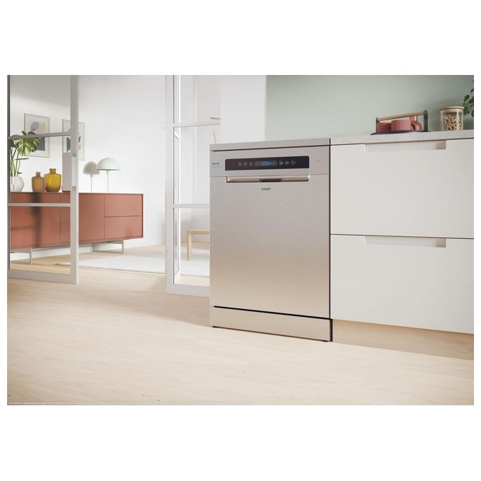 Candy 32002507 RapidÓ Lavastoviglie 16 coperti Classe C Wi-Fi BLE Smart Basket Smart Door 44 dB (85x59,7x59,8 cm) colore Inox