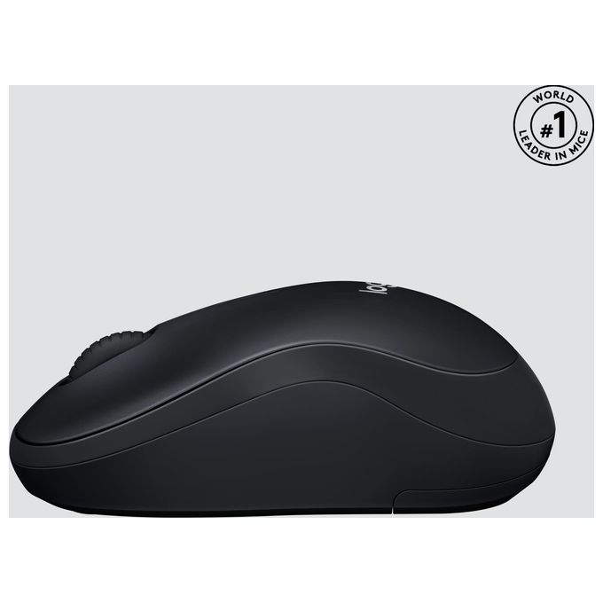 Logitech M220 Mouse Wireless, Pulsanti Silenziosi, 1000 DPI Ambidestro PC-Mac-Laptop, Grigio