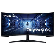 Samsung LC34G55TWWPXEN Odyssey G5 Monitor Gaming Curvo 34'' Ultra WQHD 3440x1440 VA 165 Hz 1 ms FreeSync Premium HDR10 colore Nero