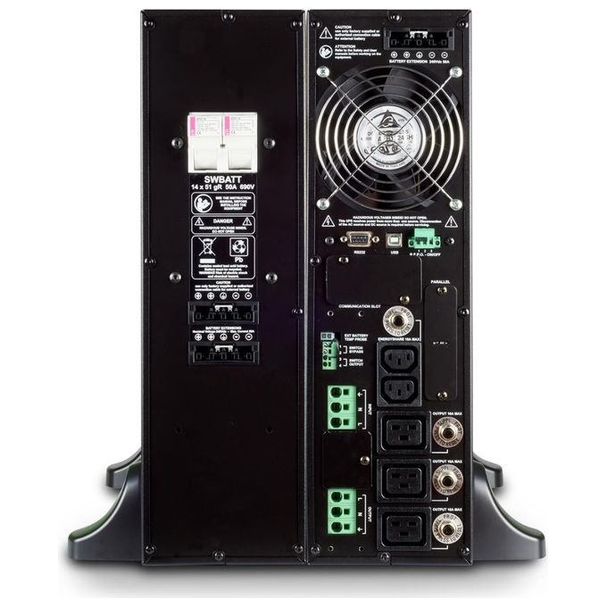 Riello CSDUK10TA500RUA Sentinel Dual UPS 10000 VA 10000 W 5 prese IEC C13 C20 tecnologia online doppia conversione colore Nero