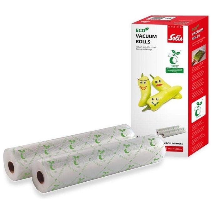 Solis Eco Rolls 30x600cm 2 Rotoli Pellicola per Sottovuoto