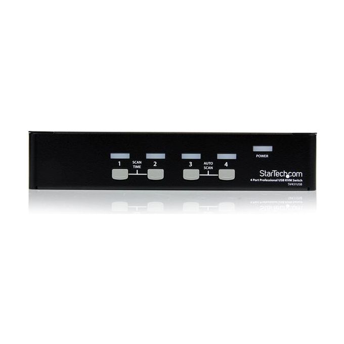 StarTech.com Switch Kvm Professionale Vga Usb A 4 Porte Con Hub