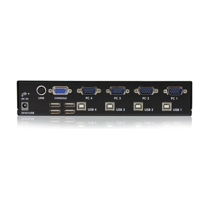 StarTech.com Switch Kvm Professionale Vga Usb A 4 Porte Con Hub