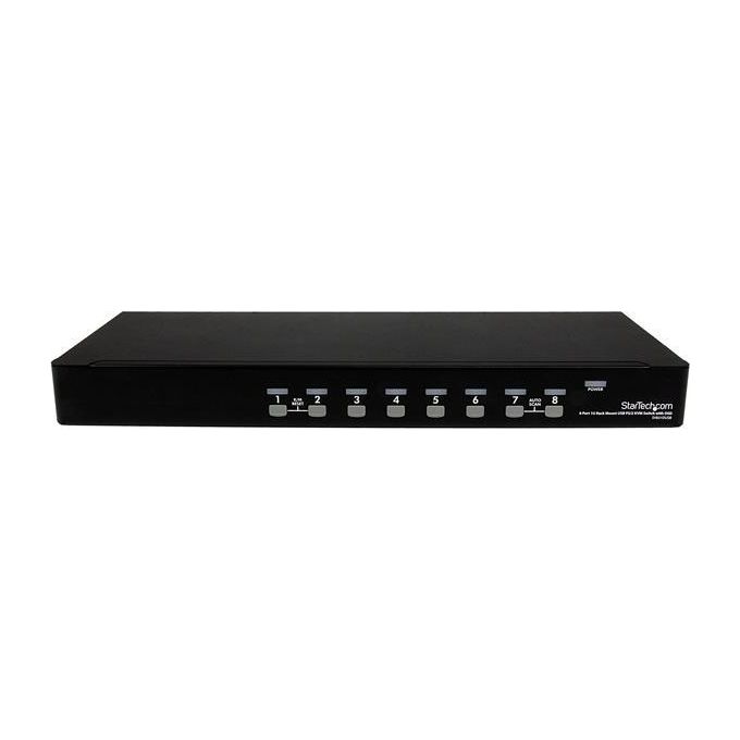 StarTech.com Switch Kvm Usb Ps-2 A 8 Porte Montabile A Rack1u Con Osd