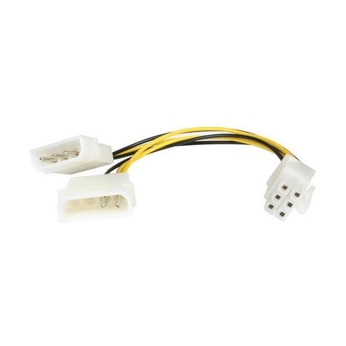 StarTech.com Cavo adattatore alimentazione Scheda video PCI Express - LP4 a 6 Pin - 15cm