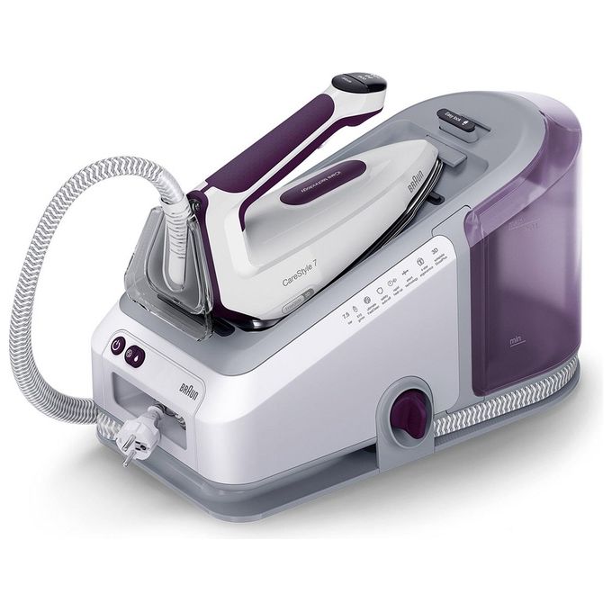 Braun IS7266VI CareStyle 7 Ferro da Stiro con Caldaia 2700 W 7,5 bar 2 L Piastra EloxalPlus FreeGlide 3D colore Viola