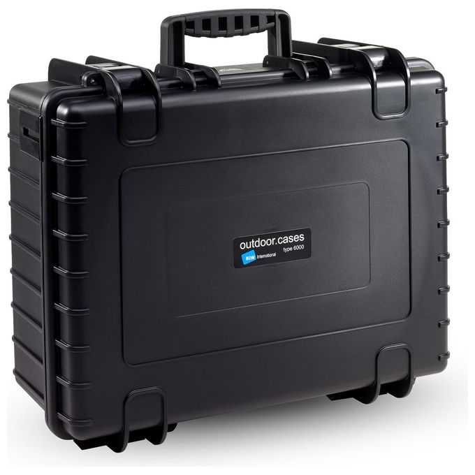 BandW Cases 6000-B Tipo 6000 Valigetta Porta Attrezzi Resistente agli Urti Impermeabile IP67 Antipolvere -30°C a +80°C colore Nero