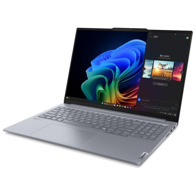 Lenovo 21NH0005IX ThinkBook 16 G7 QOY Notebook 16'' Snapdragon X1P-42-100 16 GB RAM 512 GB SSD Wi-Fi 7 Windows 11 Pro colore Grigio