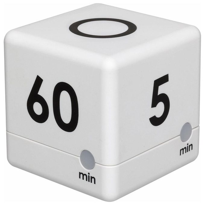 TFA Timer Digitale Cube Bianco