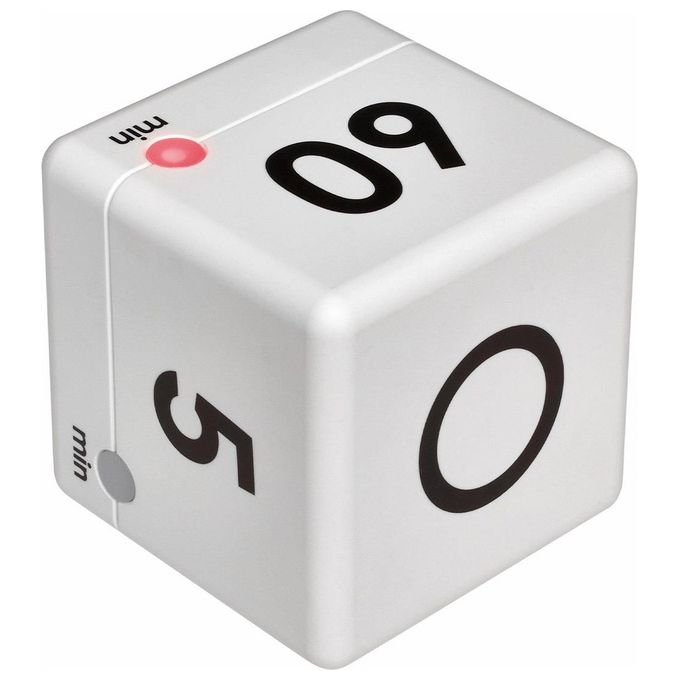 TFA Timer Digitale Cube Bianco