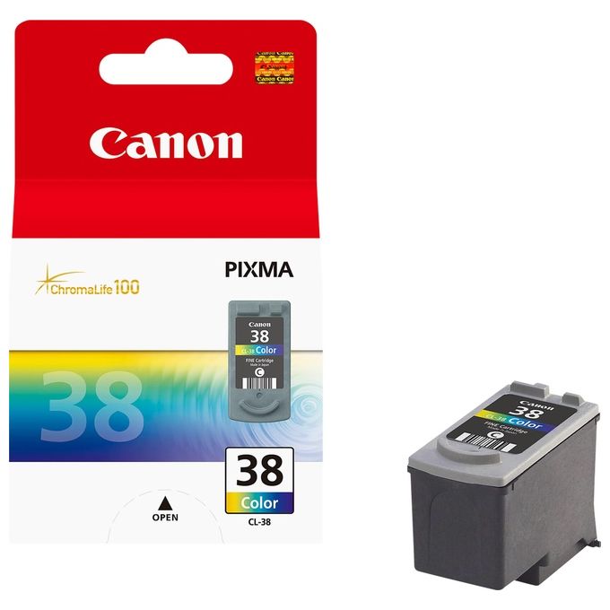 Canon cl-38 cartuccia inchiostro a colori chromalife 100