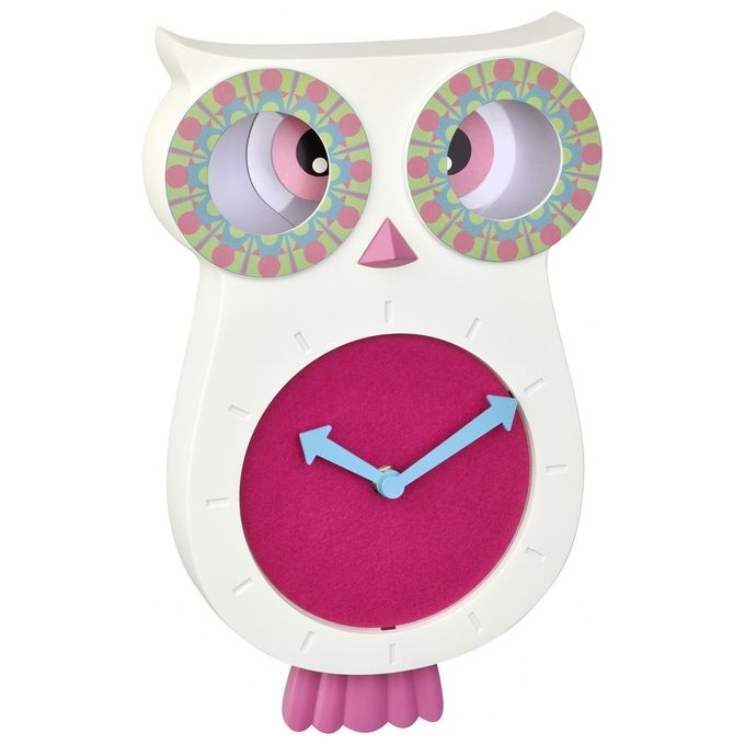 TFA Dostmann Orologio Sveglia da Bambino Blu-Verde Lucy Gufo