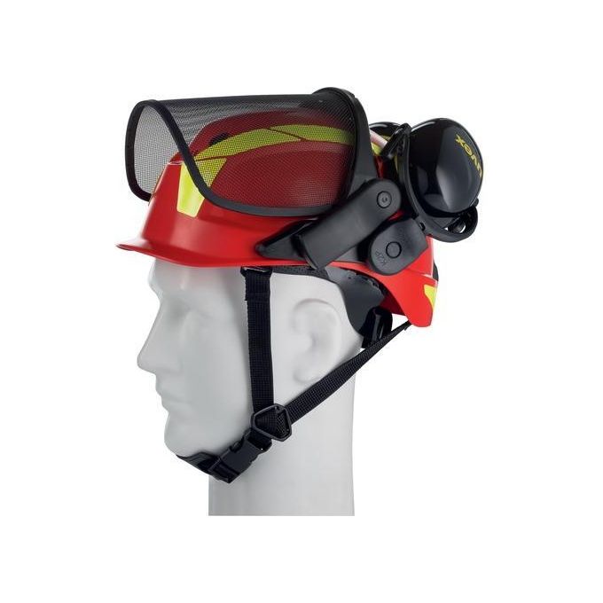 Uvex 9774238 pheos Forestry Elmetto Protettivo EN 397 ABS Ventilato 52-61 cm colore Rosso