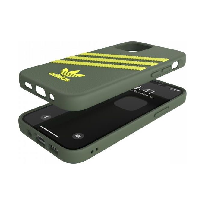 Adidas Samba Cover per iPhone 12 Mini Verde-Giallo