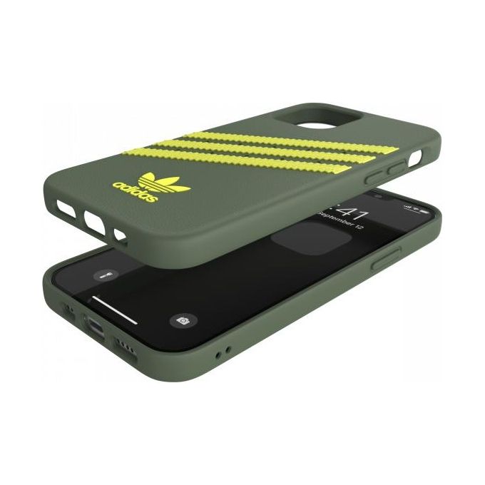 Adidas Samba Cover per iPhone 12-12 Pro Verde-Giallo