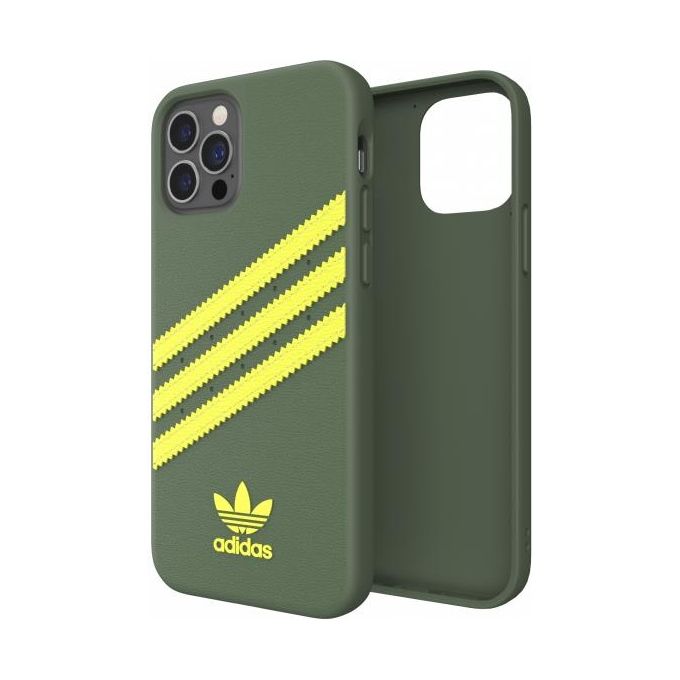 Adidas Samba Cover per iPhone 12-12 Pro Verde-Giallo