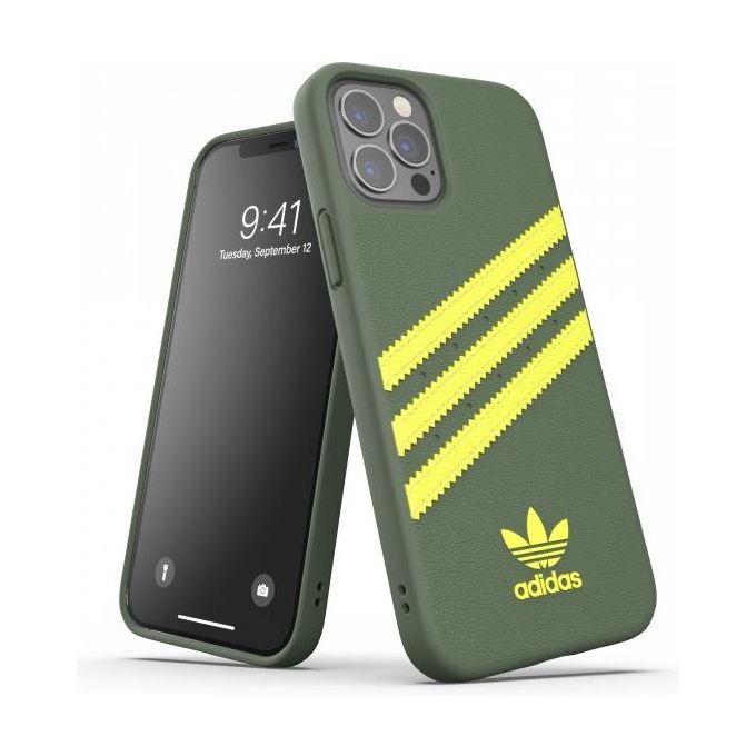Adidas Samba Cover per iPhone 12-12 Pro Verde-Giallo