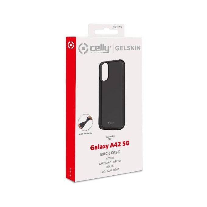 Celly Tpu Cover per Samsung Galaxy A42 5G Nero