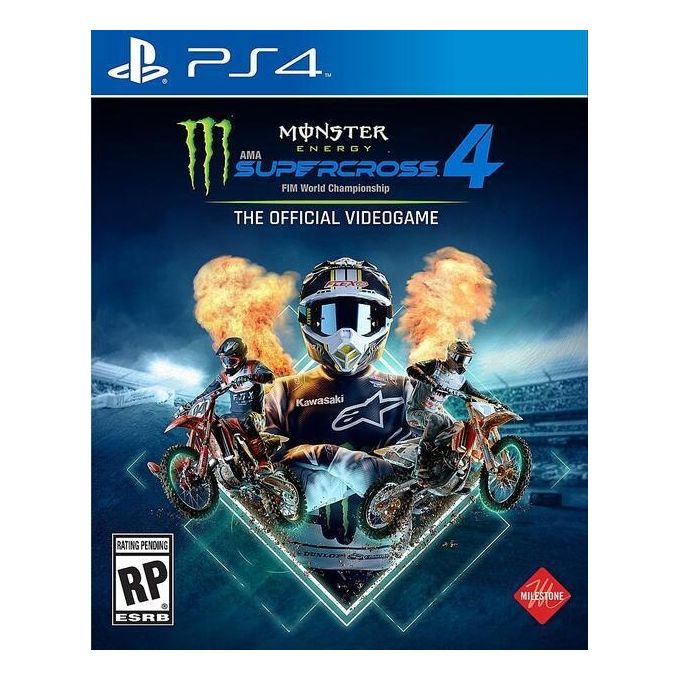 Milestone Monster Energy Supercross 4 Videogioco per PlayStation 4 PS4 Racing Italiano