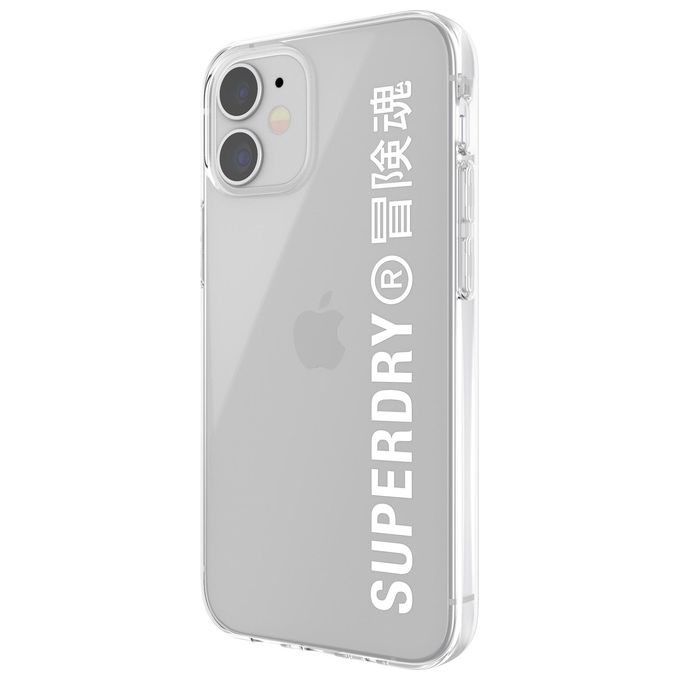 Superdry Clear Cover per iPhone 12 Mini Bianco