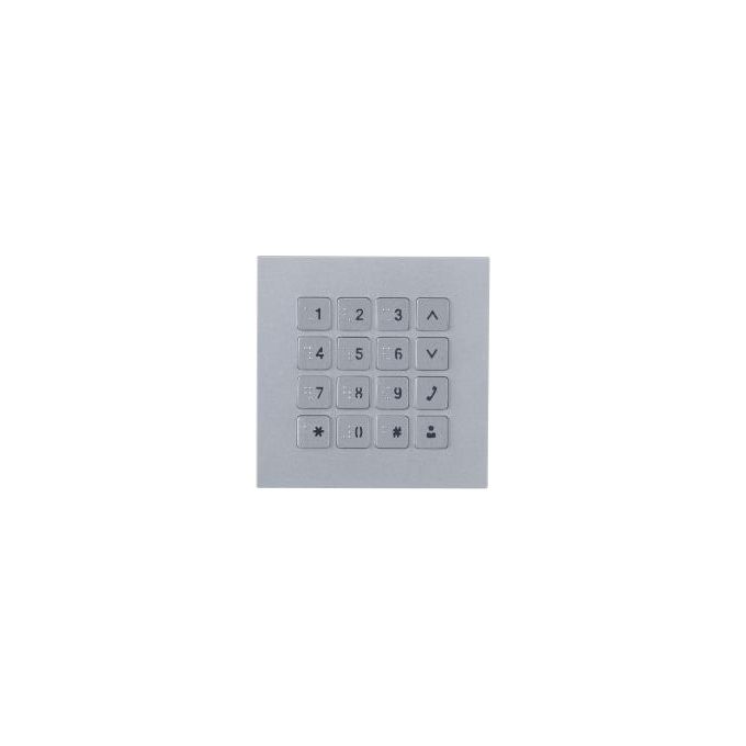 Dahua Technology DHI-VTO4202F-MK Modulo Tastiera Alfanumerica per Videocitofono Serie VTO4202F IP65 IK07 colore Argento
