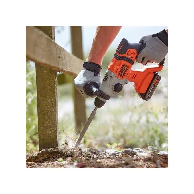 Black+Decker Tassellatore 18V Arancione-Nero Bcd900E2K