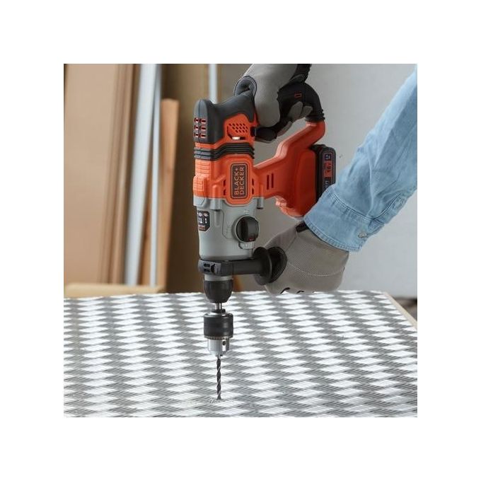 Black+Decker Tassellatore 18V Arancione-Nero Bcd900E2K