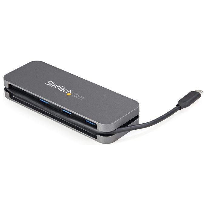 StarTech.com HB30CM3A1CB Hub USB 3.2 Gen 1 Type-C 4 Porte 5000 Mbit-s 3x USB-A 1x USB-C colore Nero Grigio
