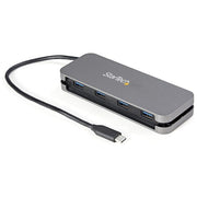 StarTech HB30CM4AB Hub USB C a 4 porte USB 3.2 Gen 1 5 Gbps Bus Powered cavo 28 5 cm colore Nero Grigio