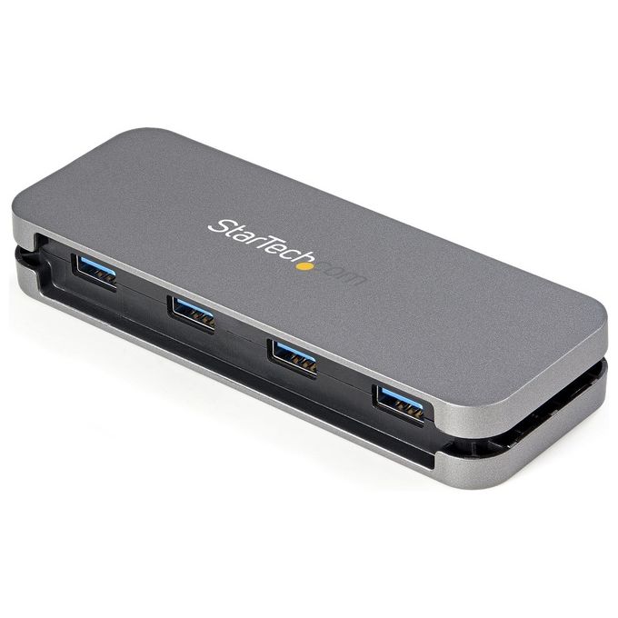 StarTech HB30CM4AB Hub USB C a 4 porte USB 3.2 Gen 1 5 Gbps Bus Powered cavo 28 5 cm colore Nero Grigio