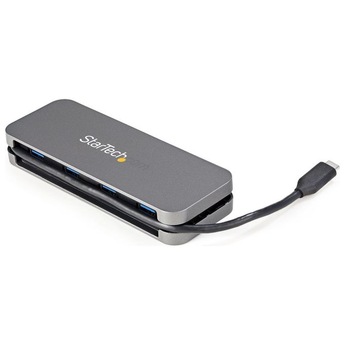 StarTech HB30CM4AB Hub USB C a 4 porte USB 3.2 Gen 1 5 Gbps Bus Powered cavo 28 5 cm colore Nero Grigio