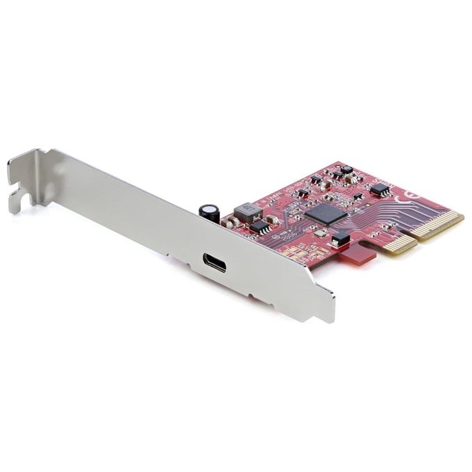 StarTech.com PEXUSB321C Scheda PCIe USB 3.2 Gen 2x2 1 Porta USB-C SuperSpeed 20Gbps PCIe 3.0 x4 Host Controller colore Rosso