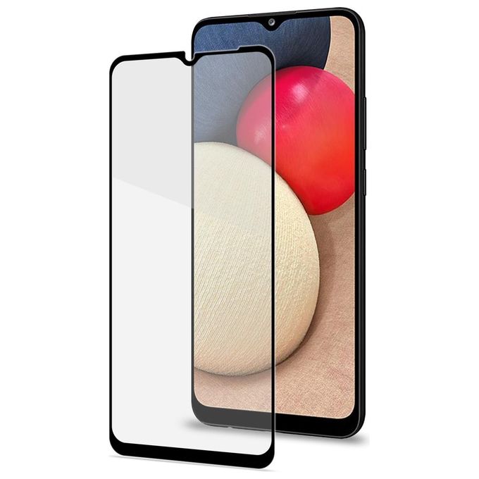 Celly Full Glass per Samsung Galaxy A02S Nero