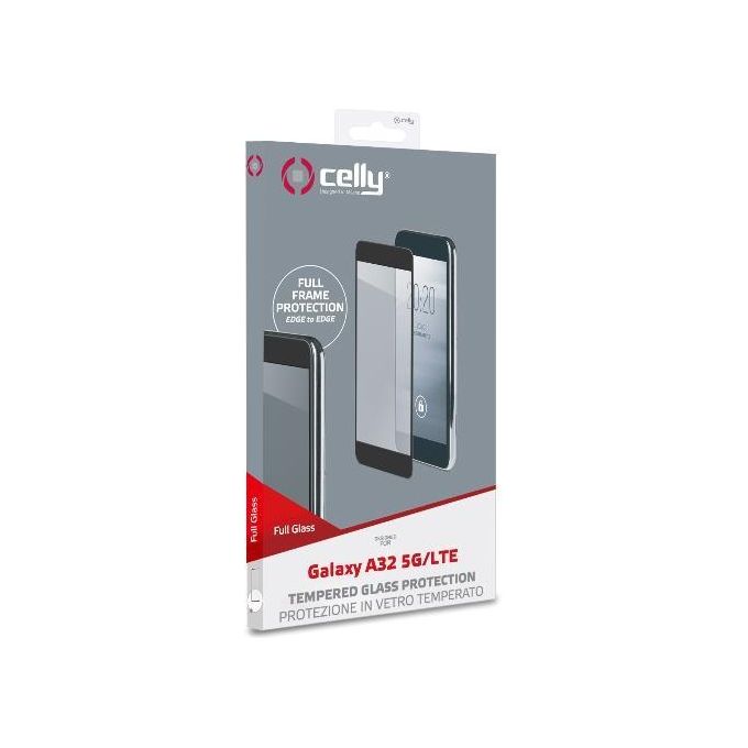 Celly Full Glass per Samsung Galaxy A32 5G Nero