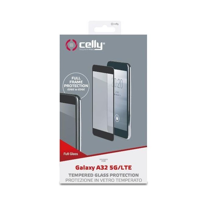 Celly Full Glass per Samsung Galaxy A32 5G Nero
